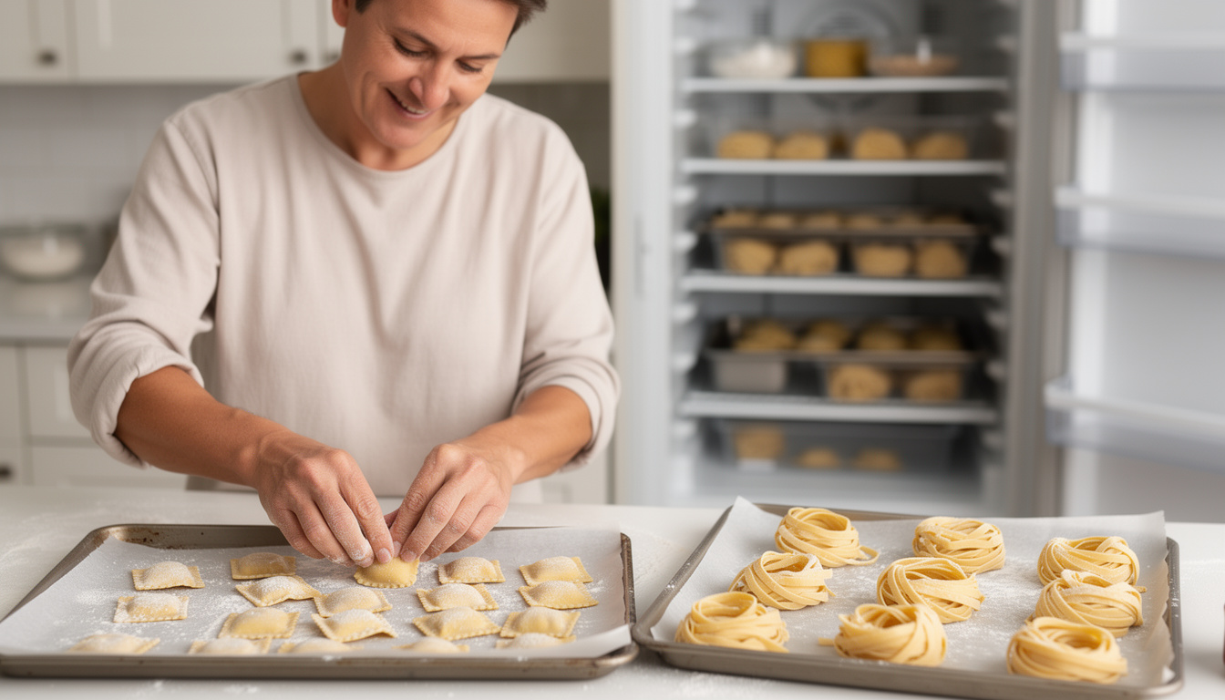 Come congelare la pasta fresca (ravioli e tagliatelle) senza che si attacchi