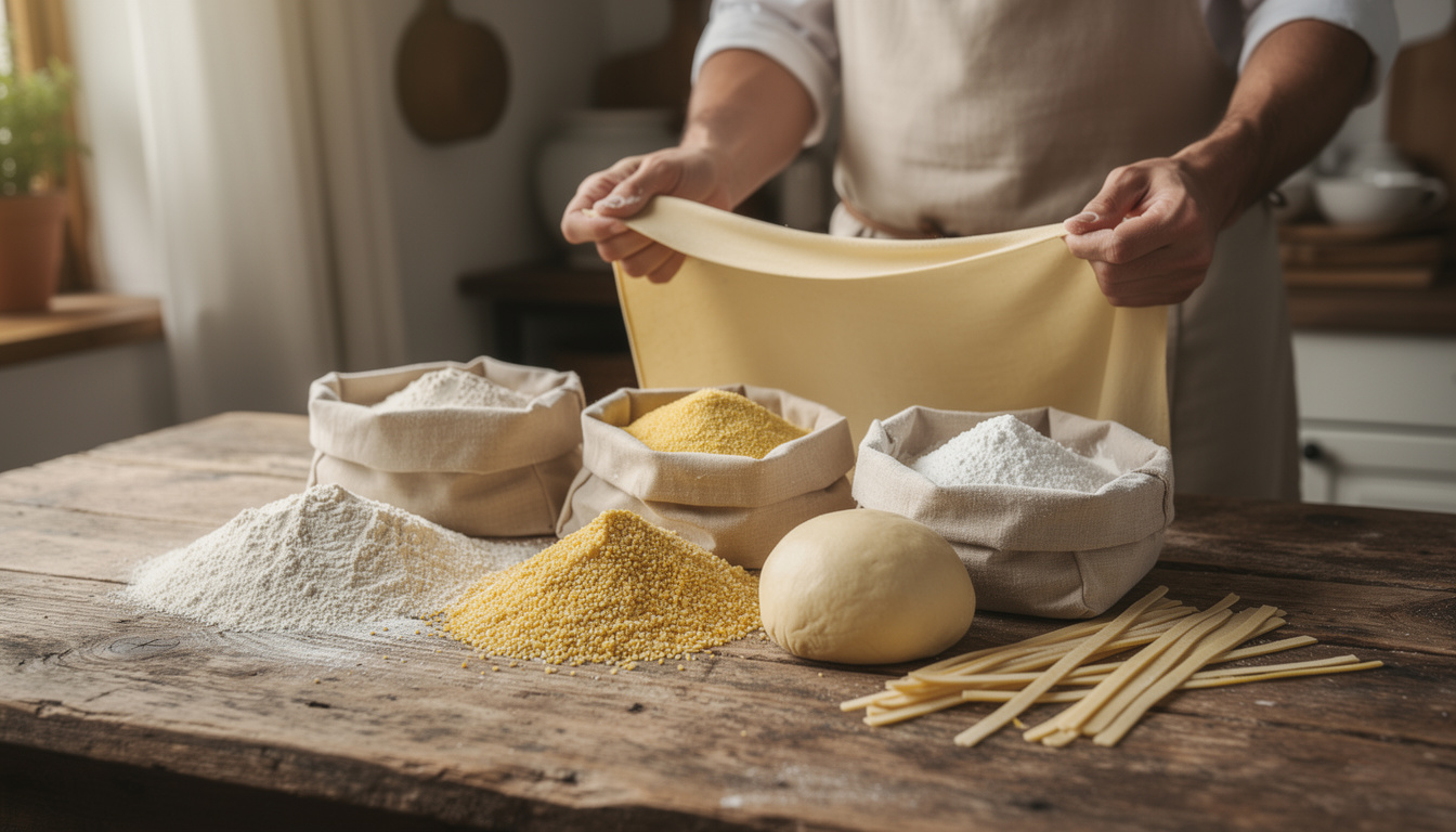 I 3 tipi di farina essenziali per una pasta fresca che non si rompe in cottura