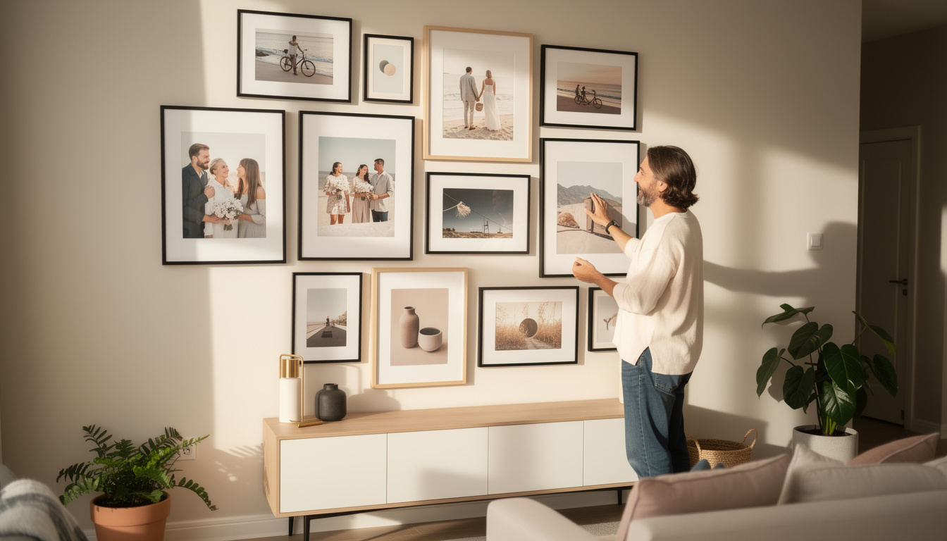 Il dettaglio che cambia tutto: così devi disporre le foto sui muri