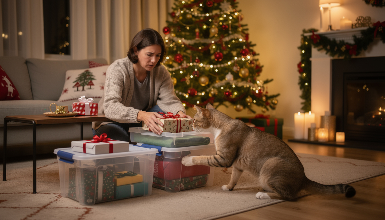 Il metodo per proteggere i tuoi regali di Natale dagli animali domestici