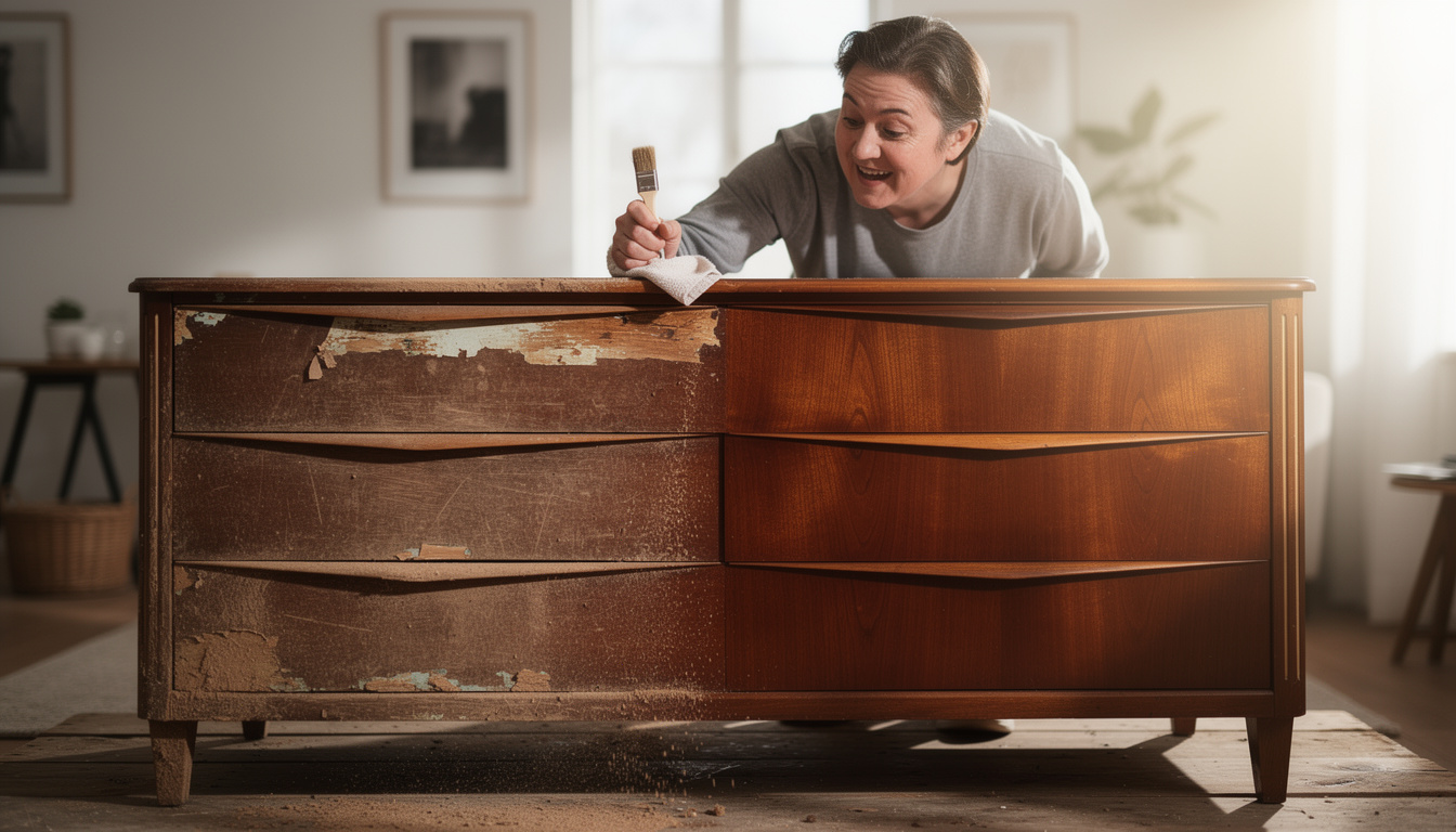 Il trucco per far sembrare i tuoi vecchi mobili di valore in un attimo