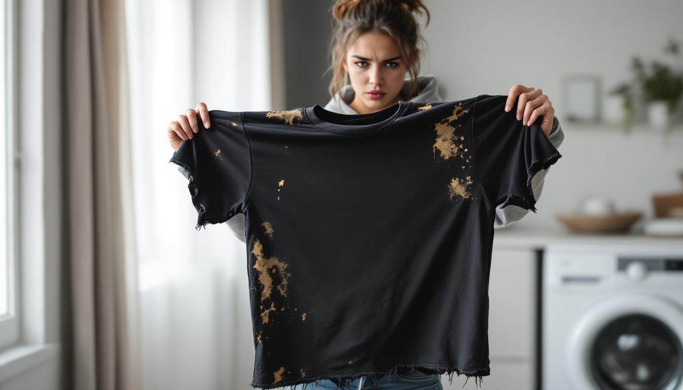 Non usare questo tipo di detersivo per lavare le tue t-shirt nere