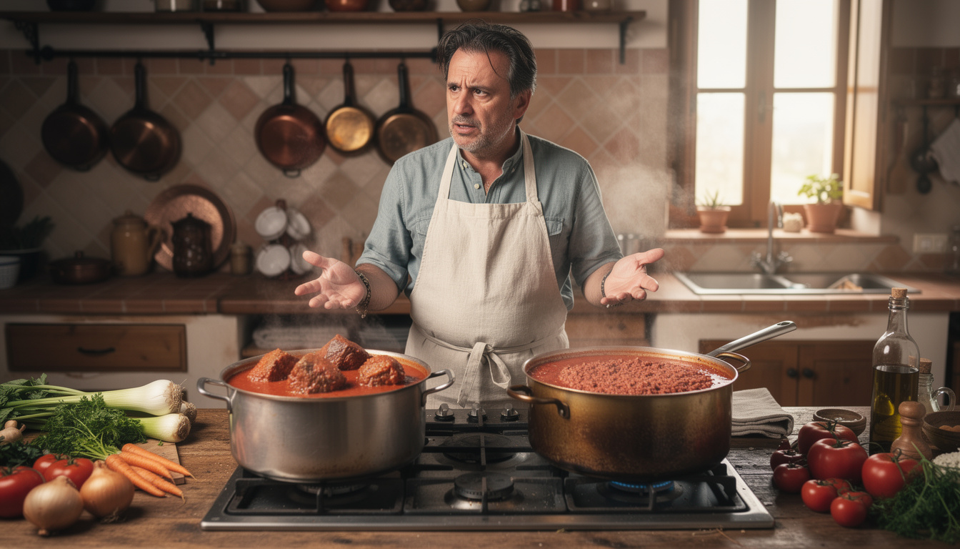 Ragù a pezzi grossi o macinato fine: il dibattito che divide l’Italia